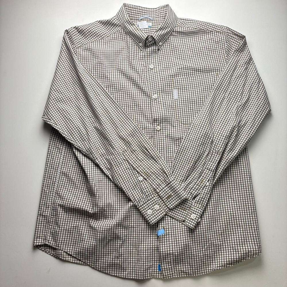 Columbia‎ Sportswear Mens L Long Sleeve Button Up Plaid Outdoor Shirt